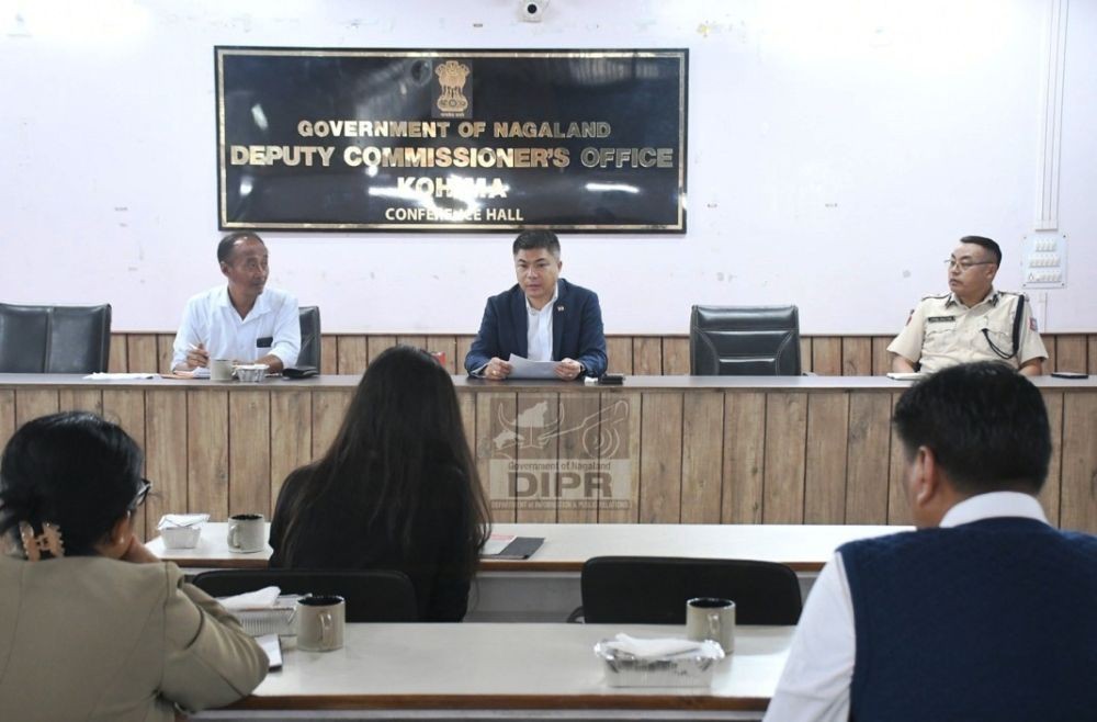 DC Kohima Henok Buchem chairing the first meeting of the District Level Advisory Committee on Safe Food & Healthy Diets at DC’s conference hall, Kohima on August 28. (DIPR Photo)